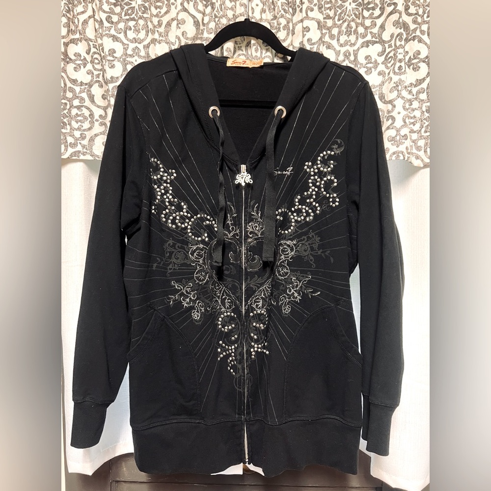 Seven7 Luxe Black Hoodie